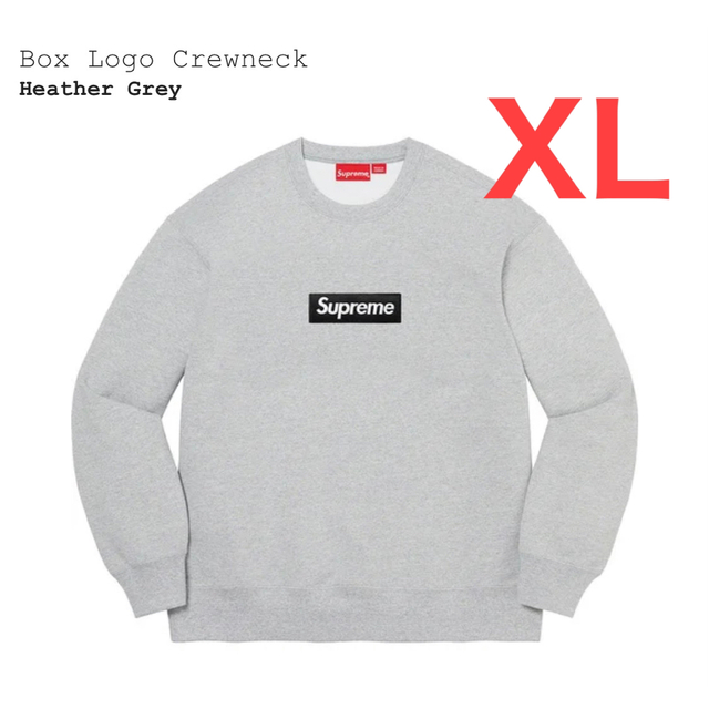 スウェット Supreme - Supreme Box Logo Crewneck Grey XL