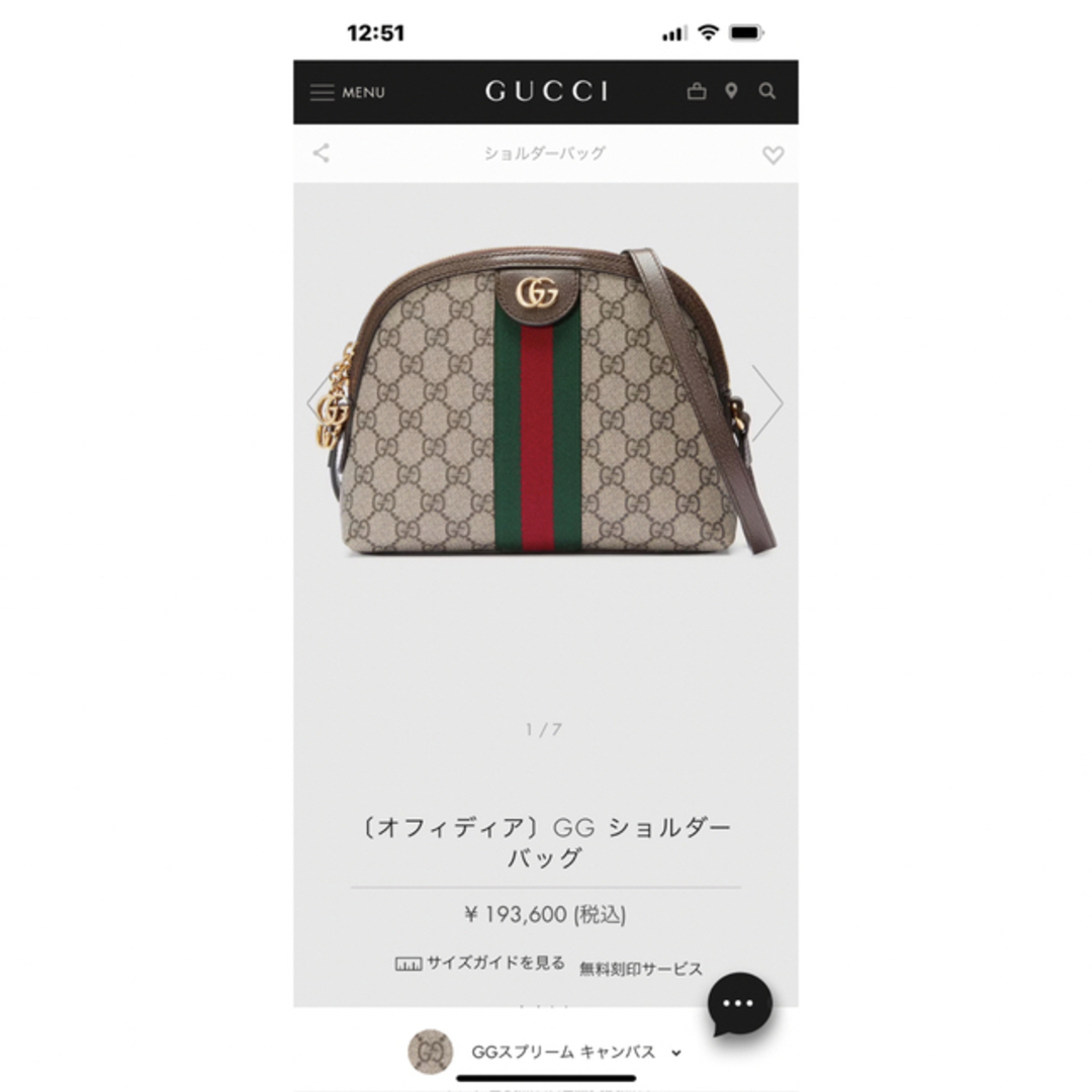 Gucci(グッチ)のGUCCI ショルダーバッグ レディースのバッグ(ショルダーバッグ)の商品写真