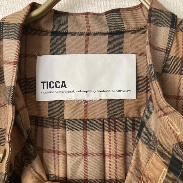 とっておきし福袋ワンピースTICCA ウールチェックロングワンピース ユナイテッドアローズ