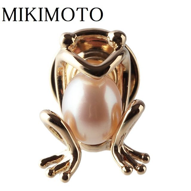 MIKIMOTO ミキモト 傘モチーフ ピンブローチ シルバー/K18YG/パール