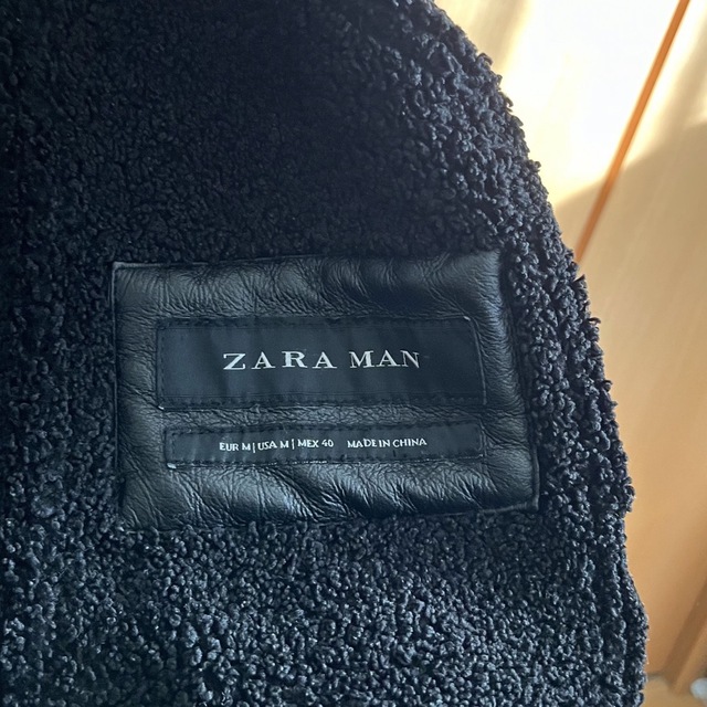 ZARA(ザラ)のZARA ボアレザージャケット  メンズのジャケット/アウター(レザージャケット)の商品写真