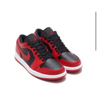 ナイキ(NIKE)のAIR JORDAN 1 LOW GYM RED/BLACK-WHITE (スニーカー)