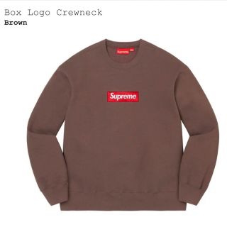 シュプリーム(Supreme)のSupreme Box Logo Crewneck Brown Lサイズ(スウェット)