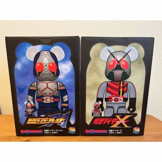 メディコムトイ(MEDICOM TOY)のBE@RBRICK 仮面ライダーX ブレイド 100％ 400％ 2体セット(特撮)