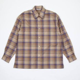 オーラリー(AURALEE)のAURALEE SUPER LIGHT WOOL CHECK SHIRTS (Tシャツ(長袖/七分))