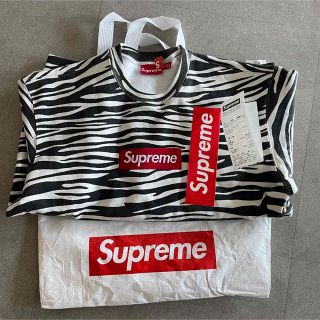 supreme box logo crewneck zebra M 新品未使用