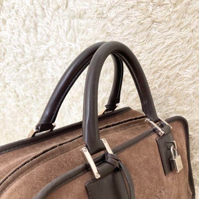 極上の逸品⭐️ロエベ アマソナ28 アナグラム スウェード ミニボストン
