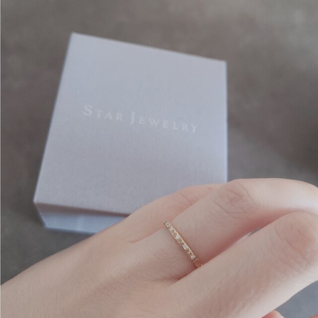 STAR JEWELRY(スタージュエリー)の最終価格【STAR JEWELRY】K18ダイヤ ハーフエタニティリング レディースのアクセサリー(リング(指輪))の商品写真