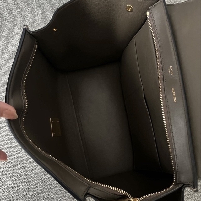 セリーヌ トラペーズ 2way ショルダーバッグ ハンドバッグ クロコ 型押し