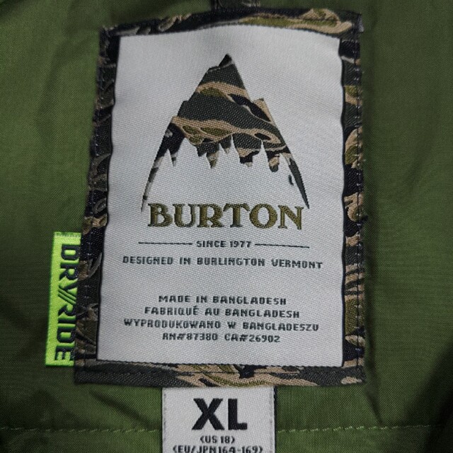 BURTON(バートン)のスノボ　ウェア　上のみ　バートン スポーツ/アウトドアのスキー(ウエア)の商品写真