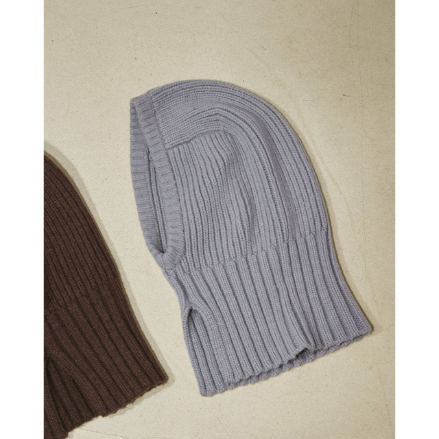 TODAYFUL(トゥデイフル)の★新品未使用★TODAYFUL Wool Balaclava アイスブルー レディースの帽子(ニット帽/ビーニー)の商品写真