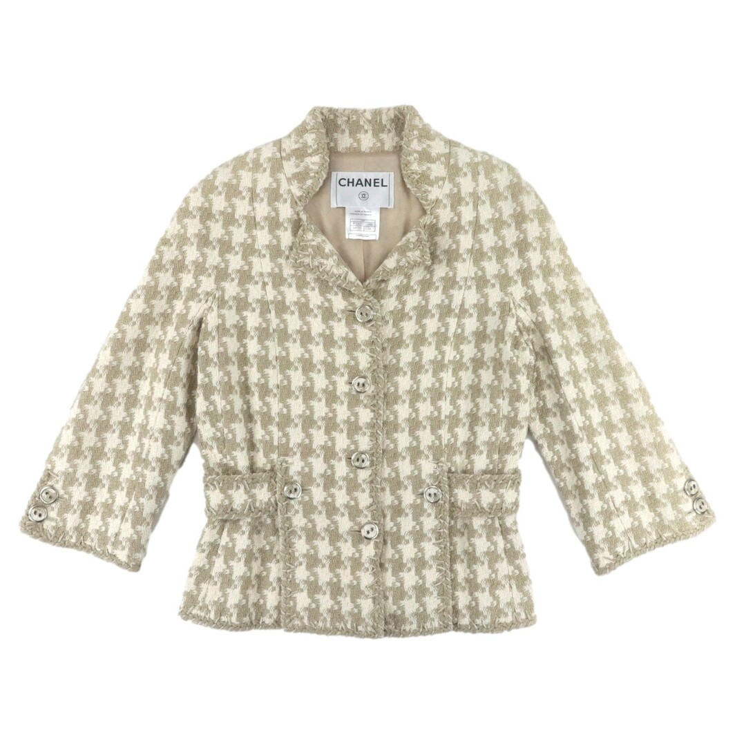 受注生産品】 CHANEL - シャネル 08P ツイードジャケット レディース