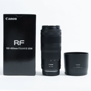 キヤノン(Canon)のCanon RF100-400mm f5.6-8 is usm フード付き 美品(レンズ(ズーム))