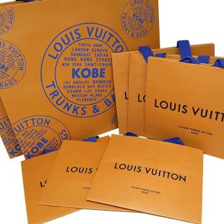 ルイヴィトン(LOUIS VUITTON)のVUITTON ルイヴィトン 新型 紙袋 × 8枚　ヴィトン　ショッパー 神戸(ショップ袋)