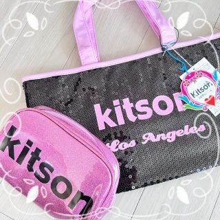 キットソン(KITSON)の【新品】kitson キットソン トートバッグ ♡ コスメポーチ マルチケース(トートバッグ)