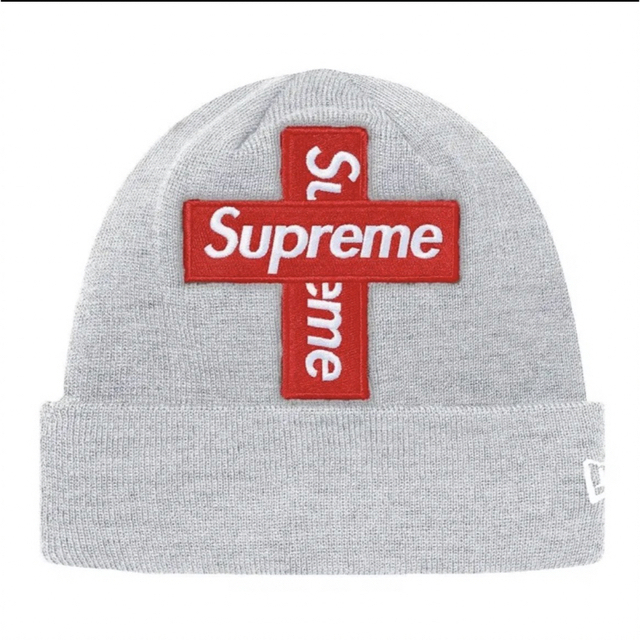 Supreme - Supreme Cross Box Logo Beanie Grey