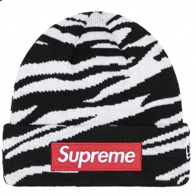 supreme box logo beanie ZEBRA ビーニー即日発送可能