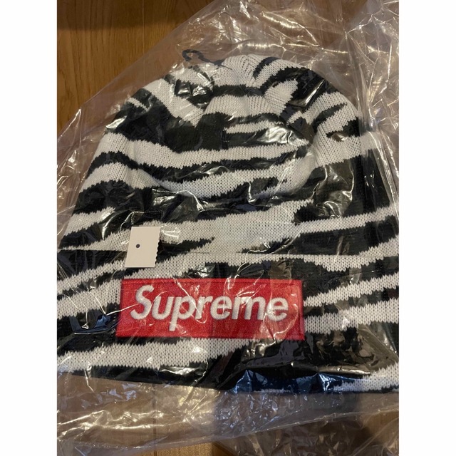 supreme box logo beanie ZEBRA ビーニー即日発送可能