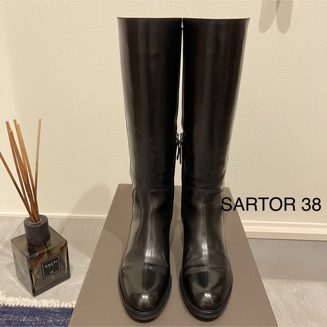 SARTORE(サルトル)のSARTOR サルトル ロングブーツ 黒 レディースの靴/シューズ(ブーツ)の商品写真