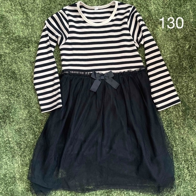 西松屋(ニシマツヤ)のチュールワンピース キッズ/ベビー/マタニティのキッズ服女の子用(90cm~)(ワンピース)の商品写真