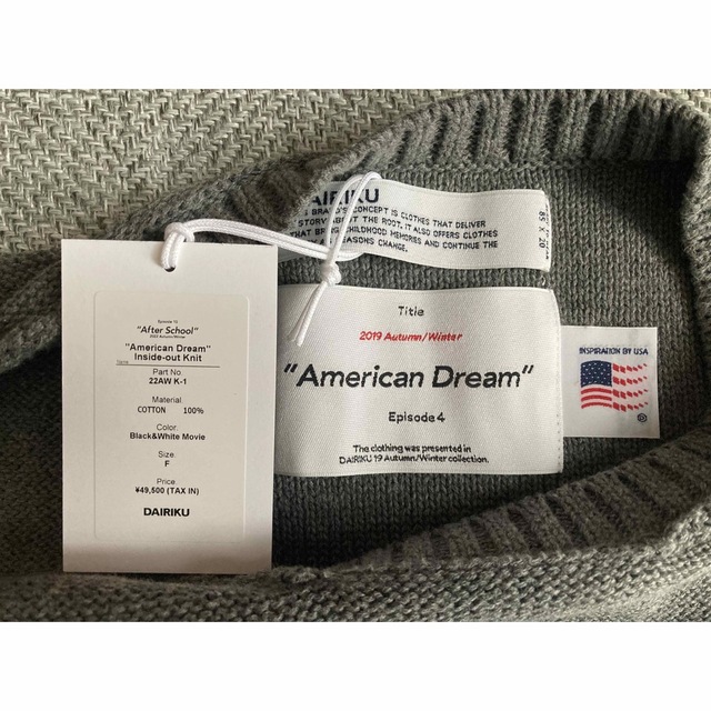 DAIRIKU American Dream Inside-out Knit メンズのトップス(ニット/セーター)の商品写真