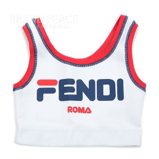 フェンディ(FENDI)のフェンディ ×フィラ ロゴ タンクトップ ショート ノースリーブ レディース 3(タンクトップ)