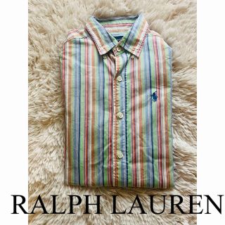 ポロラルフローレン(POLO RALPH LAUREN)の美品　ポロ　ラルフローレン　シャツ　トップス　ブラウス　ストライプ　人気　完売(シャツ/ブラウス(長袖/七分))