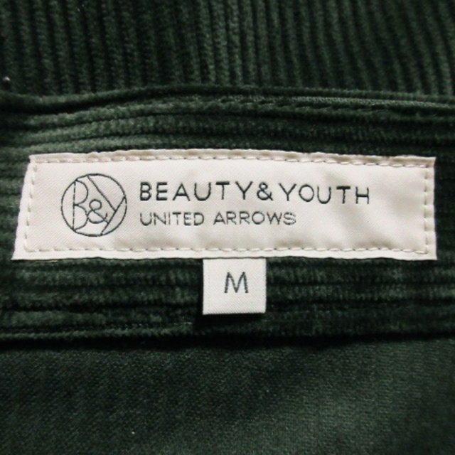 BEAUTY&YOUTH UNITED ARROWS(ビューティアンドユースユナイテッドアローズ)のB&Y スカート コーデュロイ フレア ひざ丈 M 緑 グリーン /AH9 ☆ レディースのスカート(ひざ丈スカート)の商品写真