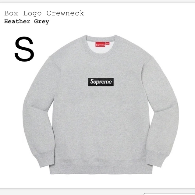 スウェット S 22aw supreme box logo crewneck