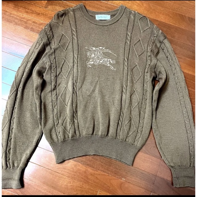 BURBERRY - Burberrys バーバリー ヴィンテージ　ホース刺繍  ニット　セーター