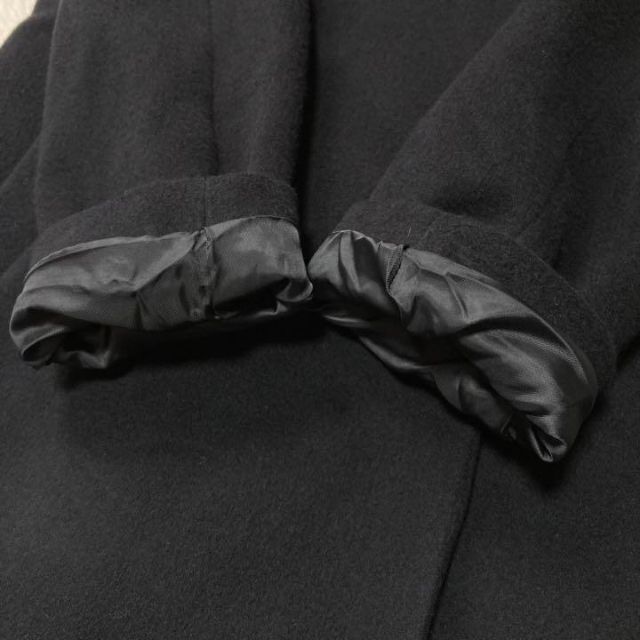 JOURNAL STANDARD(ジャーナルスタンダード)の19AW♡ジャーナルスタンダード スーパー120 ダブルビーバーフードコート 黒 レディースのジャケット/アウター(ロングコート)の商品写真