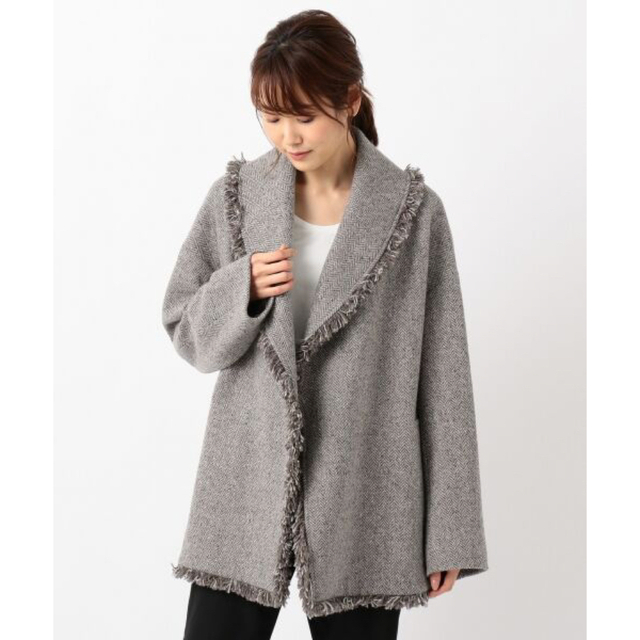 定価¥86900美品✦23区MOESSMER ヘリンボーンツイードコート