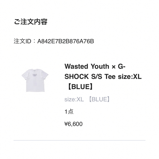 Wasted Youth G-SHOCK Tee XLサイズ