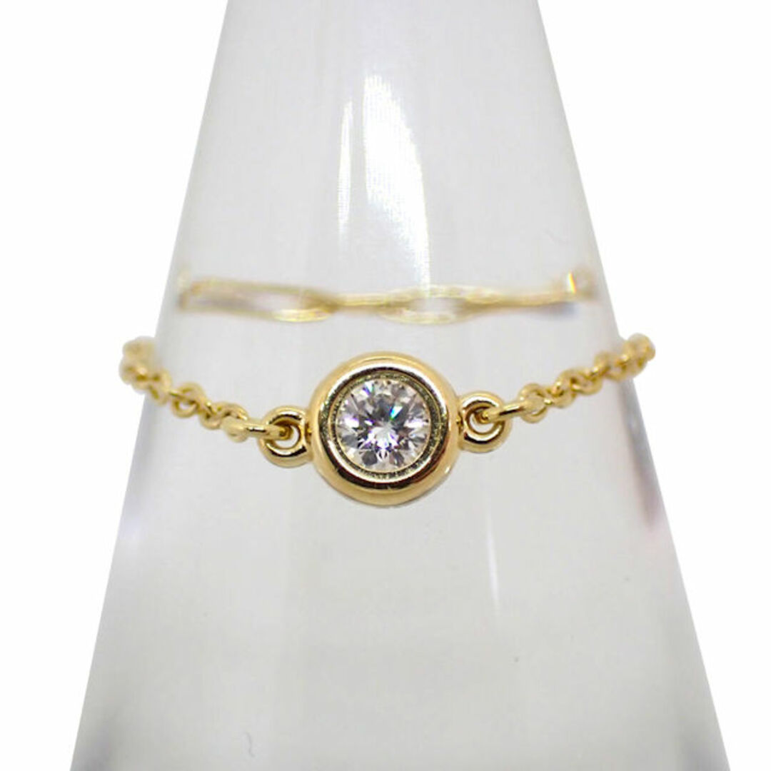 素敵な - Co. & Tiffany ティファニー 8号[g944-22] リング ダイヤ バイザヤード 750YG リング(指輪)