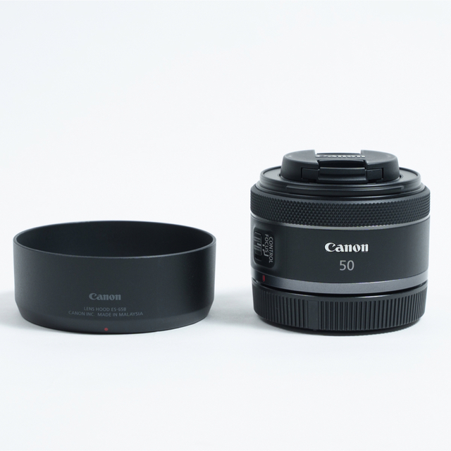 Canon RF50mm f1.8 STM 純正フード付き 美品 総合1位受賞 スマホ/家電