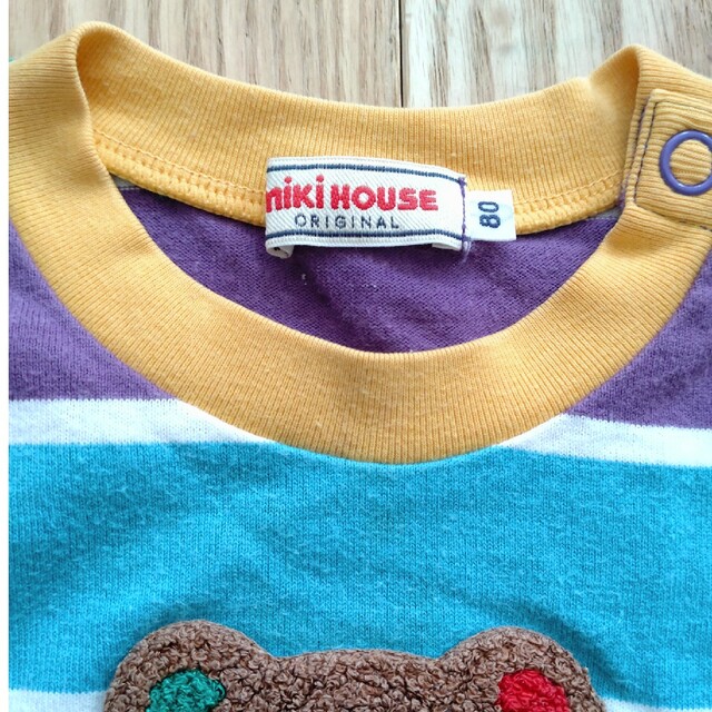 mikihouse(ミキハウス)のMIKIHOUSE(ミキハウス)　着ぐるみプッチーくん　長袖カットソー　80㎝ キッズ/ベビー/マタニティのベビー服(~85cm)(シャツ/カットソー)の商品写真