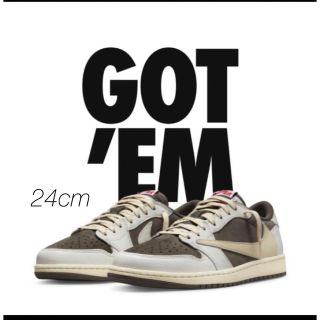 ナイキ(NIKE)のNIKE×TRAVIS SCOTT AIR JORDAN 1 LOW (スニーカー)