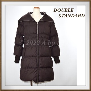 ダブルスタンダードクロージング(DOUBLE STANDARD CLOTHING)のw38 極美品 ダブルスタンダード ショールカラー ダウンコート M-L(ダウンコート)
