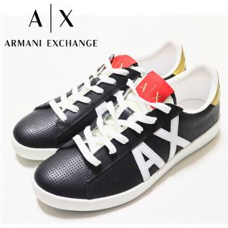 アルマーニエクスチェンジ(ARMANI EXCHANGE)の《A|X アルマーニ エクスチェンジ》箱付新品 レザースニーカー(25cm)(スニーカー)