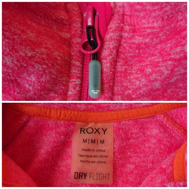 Roxy(ロキシー)のROXY【中古】フリース ジャケット レッド系 Mサイズ レディースのジャケット/アウター(その他)の商品写真