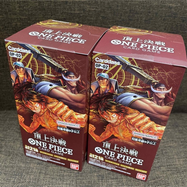 【新品テープ未開封】ONE PIECE ワンピースカード 頂上決戦2BOX