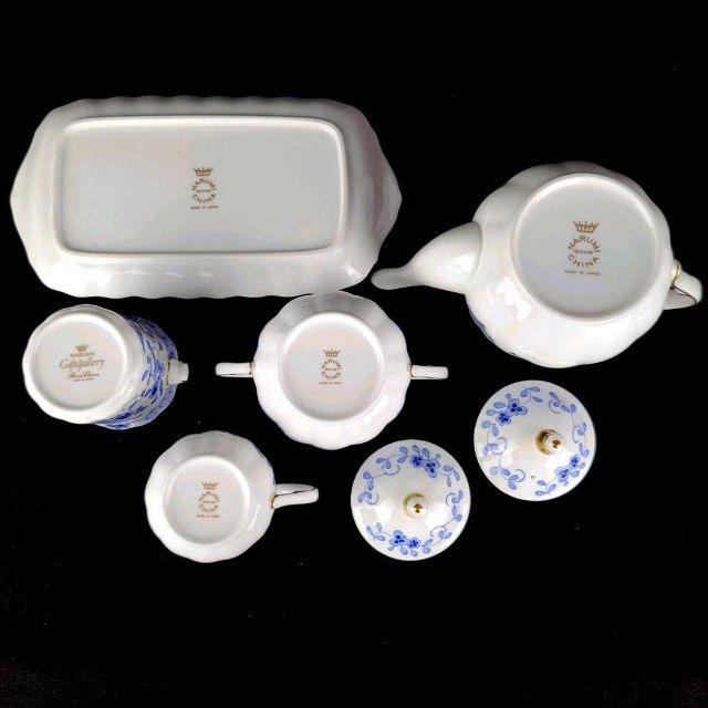 美品 ◇ ナルミ ミラノ ポット シュガーポット クリーマー トレイ