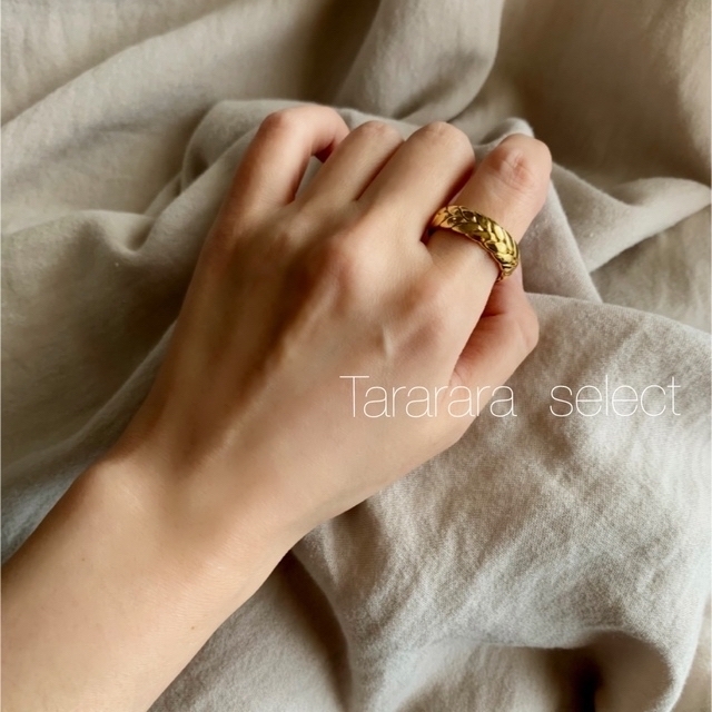 mon.mon 様♡ ●stainless Wheatリング●金属アレルギー対応 レディースのアクセサリー(リング(指輪))の商品写真