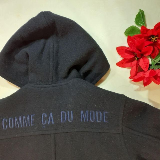 COMME CA DU MODE(コムサデモード)の匿名発送可　110　COMME CA DU MODE　紺色　ダッフルコート　 キッズ/ベビー/マタニティのキッズ服男の子用(90cm~)(コート)の商品写真