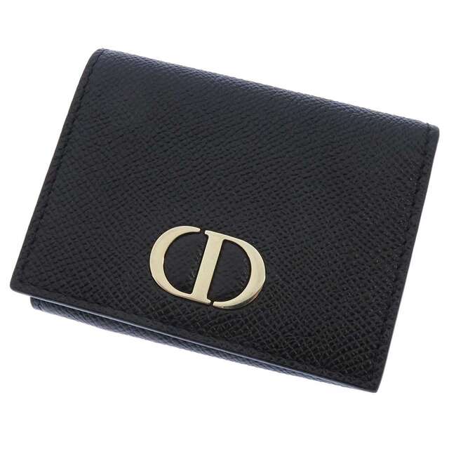 Dior - クリスチャン・ディオール 三つ折り財布 30 モンテーニュ コンパクト ウォレット レザー S2084 財布