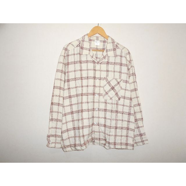 022101● yuan open collor nel shirt 長袖