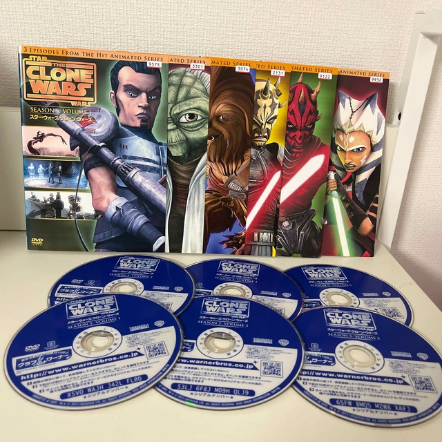 スターウォーズ　クローンウォーズ　DVD 1-5.finalレンタル落ち