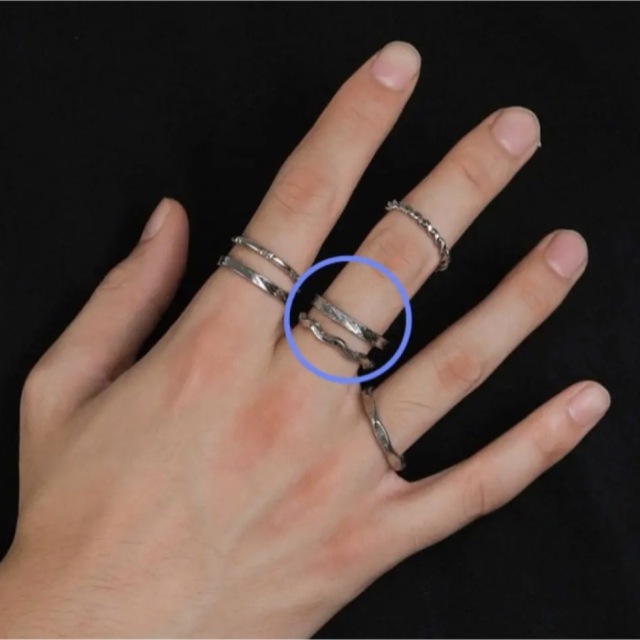 メンズ　リング　指輪　アンティーク　ステンレス　ファッションリング メンズのアクセサリー(リング(指輪))の商品写真