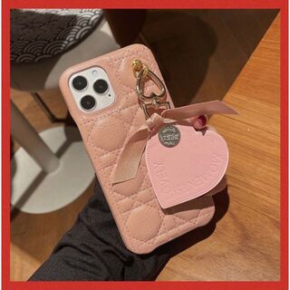 【大人気・早い者勝ち】iPhone13Pro ケース　ピンク　ハート(iPhoneケース)