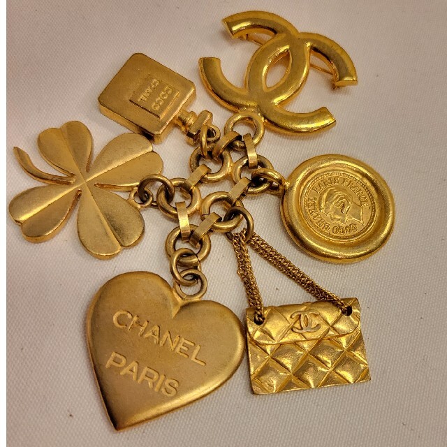 美品】希少!!シャネル CHANEL ヴィンテージアイコンブローチ ゴールド